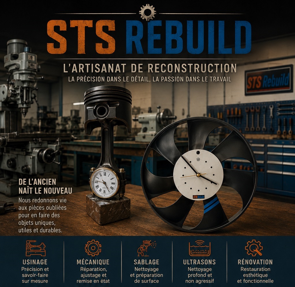 Restauration mécanique et préservation du patrimoine d'armes de catégorie D et de pièces de collection par STS REBUILD